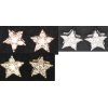 orecchini stella tre colori oro OR261