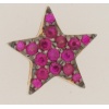 ciondolo stella rubini PE241